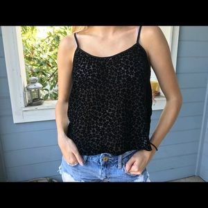 Black Velvet Lace tank